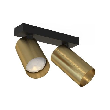 Faretto soffitto/parete Nowodvorski Mono 7782 2xGU10 nero ottone