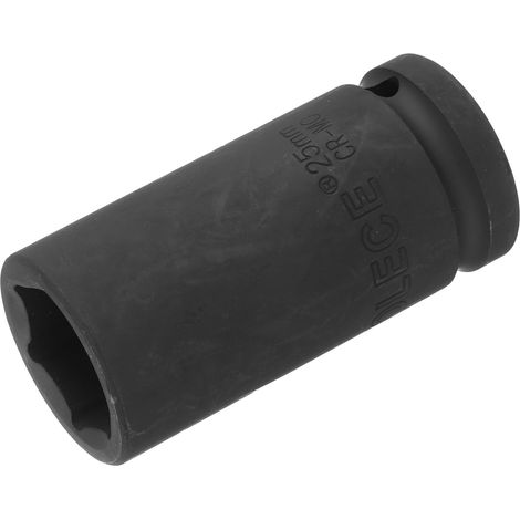 Douille à Choc 3/4 Pouce x 25mm 6 Pans Profond Douille à Choc, CR-MO Acier 78mm Longueur, Métrique Tailles (1/5)