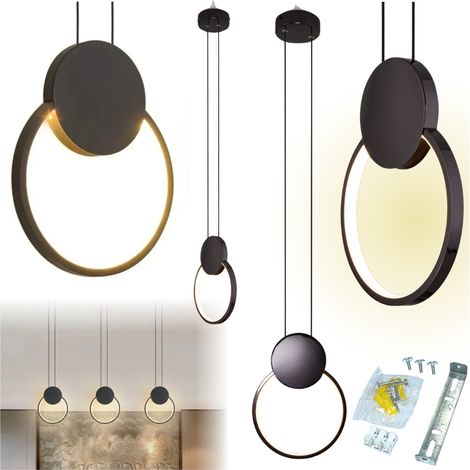 Lampadario a sospensione a LED stile loft, lampadario industriale regolabile da 11 W