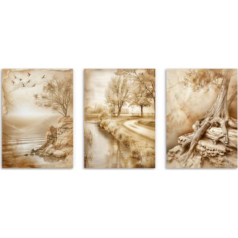 Poster da parete con poster naturalistici in stile boho per la parete 3x 50x70cm (1/5)