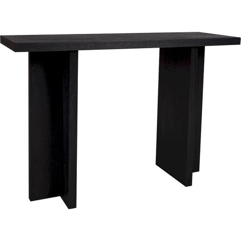 Console en bois noir style contemporain pour entrée élégante - noir profond bois contemporain (1/5)