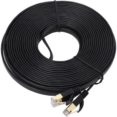 SJLERST Cble réseau CAT7 10 Gigabit, haute vitesse, 10 mètres, accessoires informatiques pour la Transmission (1/5)
