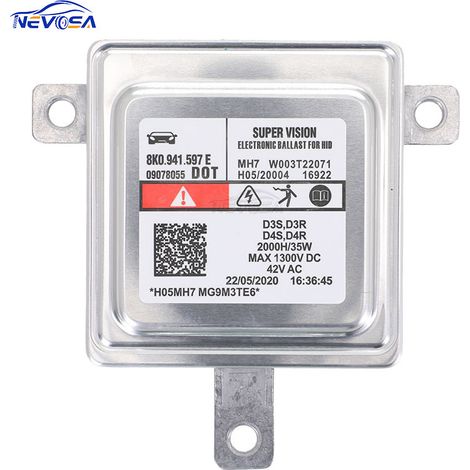 8K0941597 ist geeignet für Volkswagen, Audi und Mitsubishi D3S Fahrzeuge mit Xenon-Scheinwerfern, Vorschaltgeräten, Hochspannungsspulen und Ballast-Vorschaltgeräten. (1/4)