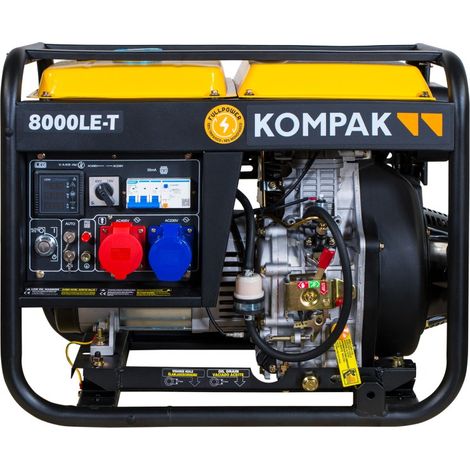NT-8000LET Generador Diésel abierto KOMPAK Full Power 7,5KVA/6KW (1/5)