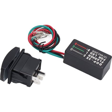 Blinkerschalter mit LED-Beleuchtung, wasserdicht, stoßfest, 240 W, Motorrad-LED-Blinkerrelais, 12 V DC (1/5)