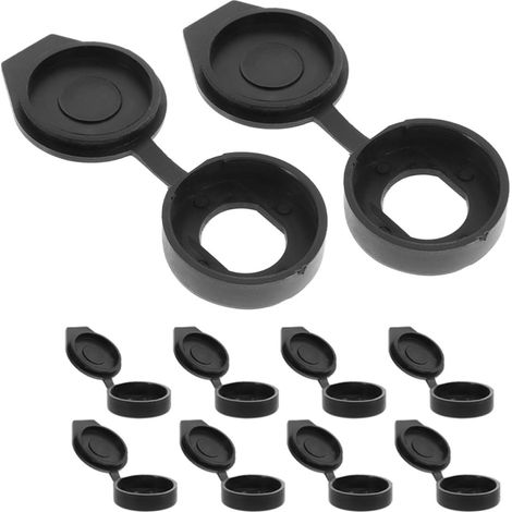 Capuchon de Serrure de Porte Étanche Noir en Plastique, Design Étanche et Structure de Précision, 10 Pièces pour Protection Zones Industrielles et Installations Publiques (1/5)