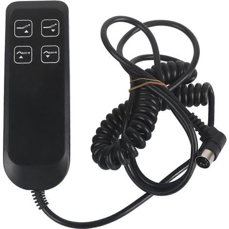 Schwarzer elektrischer Relaxsessel-Schalter, einfache Bedienung, elektrischer Sofa-Controller mit 4 Tasten und 5 Pins für Ho