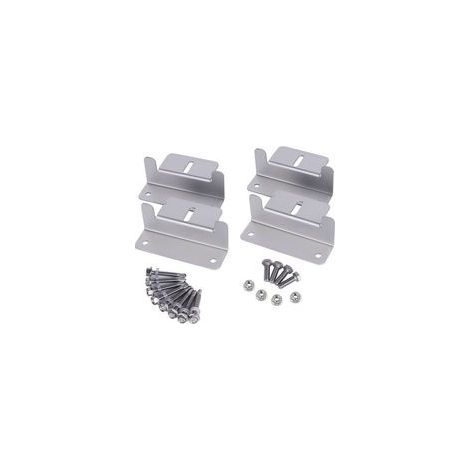 Lot de 4 supports en Z pour panneau solaire-100mm pour montage sur toit de panneau solaire avec écrous et boulons pour camping-car, bateau, toit, mur et autres installations de toit hors grille (1/5)