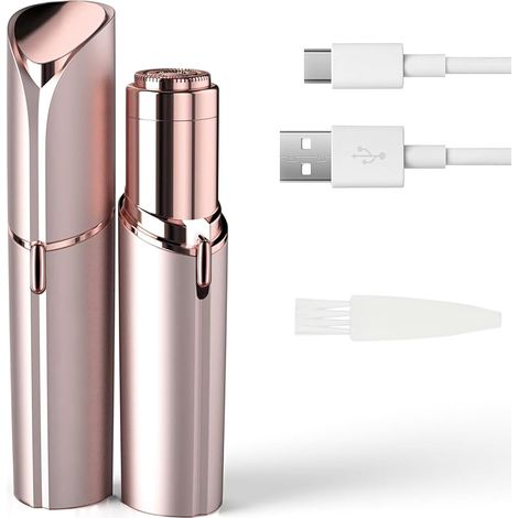 Dispositivo per la depilazione del viso indolore, portatile e ricaricabile tramite USB, pensato per le donne. - AquaForge (1/5)