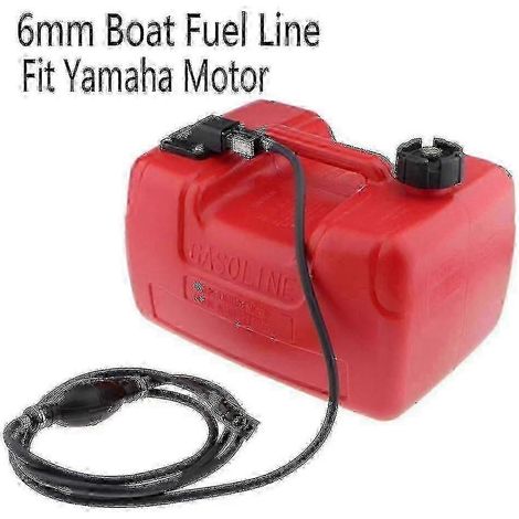 Tuyau d'alimentation en carburant pour bateau de 300 cm, raccord de 6 mm pour réservoir d'essence de moteur hors-bord, kit de raccords Boris 26-27 (1/2)