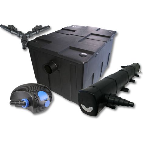 Set Filtro SunSun per laghetto da 60.000 l Chiarificatore 72W Pompa ECO 100W