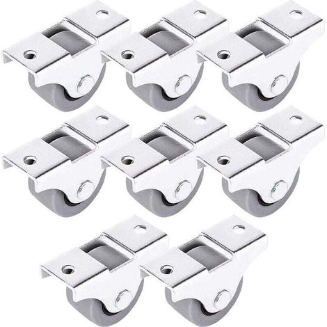 8er-Pack Mini-Möbelrollen, XU, 25 mm Feststellrollen für Möbel und Geräte, hochwertiges Produkt, langlebig und zuverlässig, ausgewählte Materialien - KZQ (1/4)