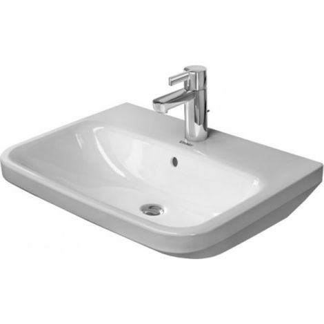 Lavabo DuraStyle 60cm de Duravit con rebosadero, con bancada de