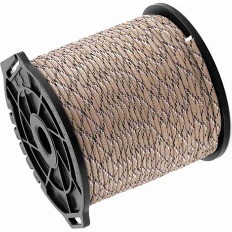 Bobine multifonctionnelle d'extérieur, corde en paracorde 9 brins, épaisseur 4 mm, corde à linge, corde à vent pour tente, corde d'escalade (1/4)