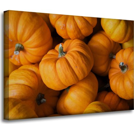 Leinwanddruck „Herbstliche Kürbisse für die Küche“ 70 x 50 cm
