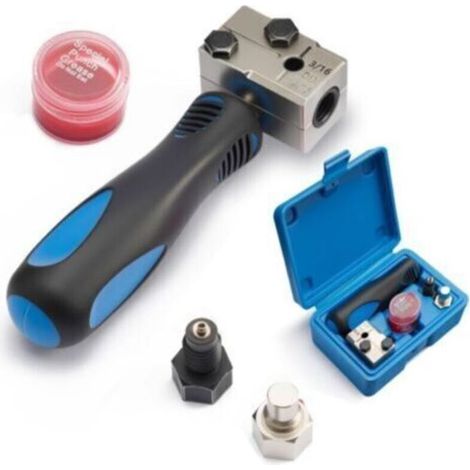 Appareil Tuyau Frein Cuivre de Frein pour Sertissages DIN, 4,75 mm, Kit Universel d'appareils à sertir Les Conduites de Frein, pour Climatisations, Conduites de Véhicules, Tubes Carrés (1/4)