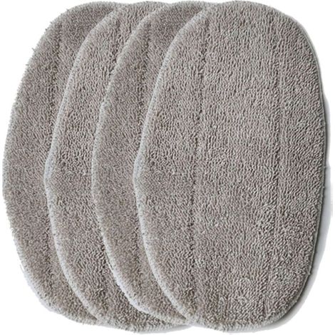 Lot de 4 housses de chiffon compatibles avec le balai vapeur Leifheit CleanTenso, chiffon de nettoyage et chiffon de rechange (1/5)