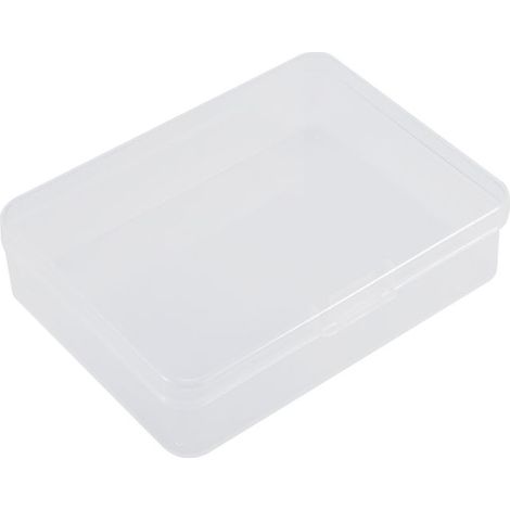 Tragbare, rechteckige, transparente Aufbewahrungsbox – Für Kleinteile, mit Deckel (1/5)