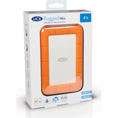 Lacie 9000298 Hard Disk 2 Tb Rugged Mini Usb 3.0 Arancione (1/5)
