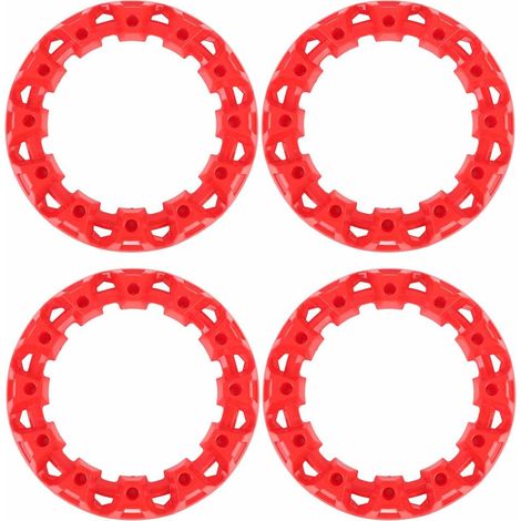 4 Pièces 10 Pouces ATV Enjoliveur de Roue Protection de Moyeu Décor Capuchon de Jante Couverture de Jante de Roue Décoration en Plastique Anti-Rayures Look Sportif pour Go Kart (1/5)