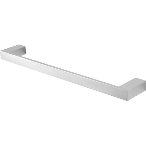 Porta asciugamani diritto da muro L 45 cm in alluminio argento Sky (1/3)