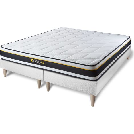 Matratzen- und Lattenrost-Set 2x80x200 cm - Soft
