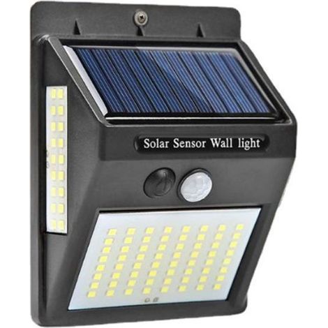 Applique Solaire 100Led, Etanche Ip65, Lampe A Detecteur D'Economie D'Energie (1/5)