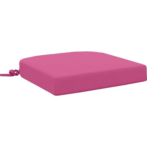 1-teiliges Sitzkissen SOEST 100 % Polyester Rosa 40 x 40 x 7 cm vidaXL (1/5)