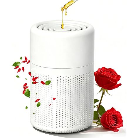 Purificateur d'Air Ultra-Silencieux avec Filtre HEPA H13 à 3 Étages, Élimine Pollen, Poussières et Allergènes, USB, (1/5)