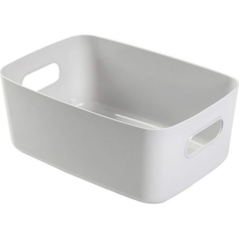 Boîte de rangement, panier de rangement de bureau, boîte de rangement de cosmétiques, organisateur d'articles divers de bureau avec poignée, étui de rangement d'articles (Tyénazapu4C8iR-22) (1/5)