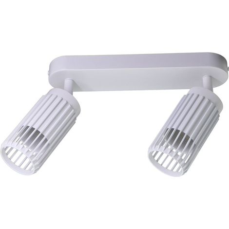 Foco 2 elementos sahara arenado, gu10, 10 w (bombillas no incluidas), blanco, 30 x 6 x 21 cm (1/3)