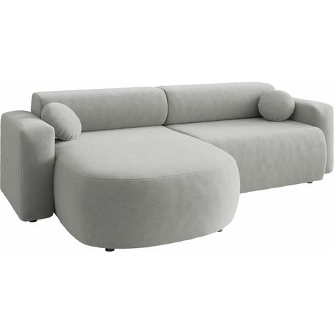 Sofá rinconero Comfivo 413, Velo 633, Función de descanso, Almacenaje, 252x150x70cm, 0 (1/5)