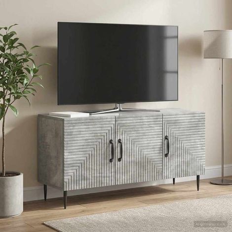 vidaXL Mobile TV Grigio Cemento 99 x 34,5 x 50 cm Legno (1/5)