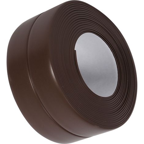 Bande d'étanchéité autocollante pour baignoire et mur, bordure de lavabo, cuisine (4 Marron 38 mm x 3,2 m) (1/5)