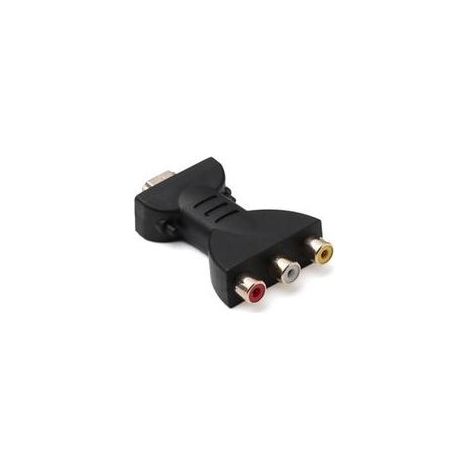 Convertisseur HDMI vers RCA 1080P – Interface plaquée or – Compatible téléviseurs HD et DVD – Matériau cuivre et plastique (1/5)