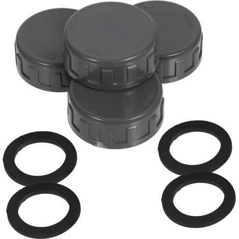 Cabilock Lot de 4 bouchons en PVC rondelle (1/5)