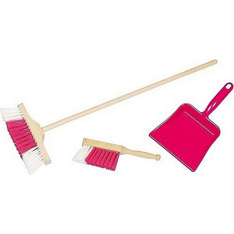 Ensemble de balai 3 pièces Simply for Kids rose
