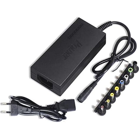 Bloc d'alimentation universel pour ordinateur portable 96 W CA vers CC 12/16/18/19/20/22/24 V avec 8 fiches adaptatrices pour ordinateur portable (1/5)