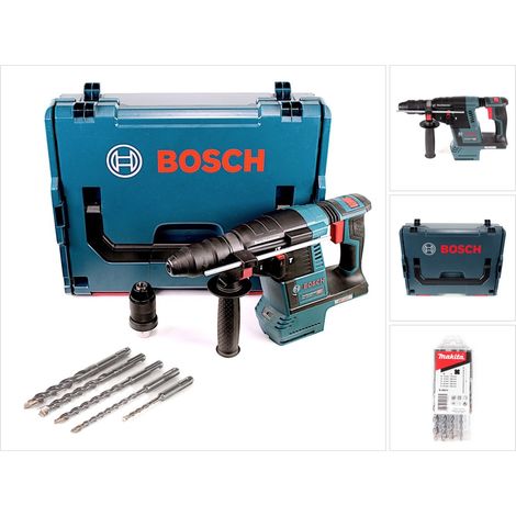 Bosch GBH 18V-26 F Akku Bohrhammer 18V 2,6J SDS-Plus in L-Boxx mit 5 SDS-VPlus Hammerbohrer