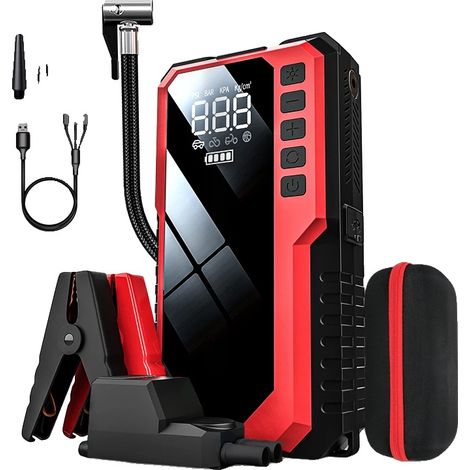 Starthilfegerät für Autos, 12000mAh Powerbank, 3600A Spitzenstrom, CYD17 (1/2)