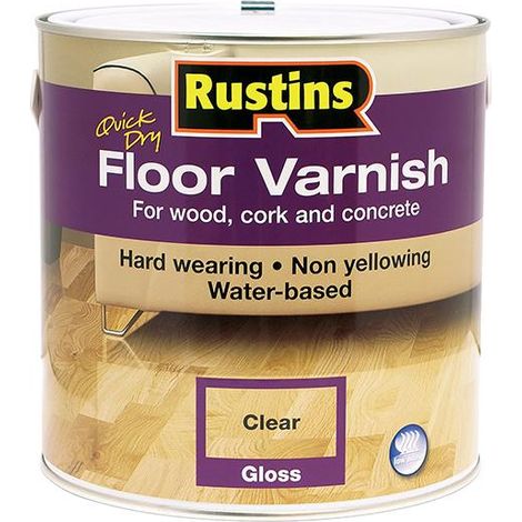 Rustins Quick Dry Floor Varnish Gloss 2.5 litre (1/3)