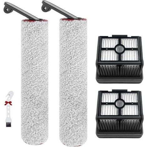 Accessoires pour Dreame H12 Pro / H12 Dual Pièces de Rechange pour aspirateur Eau et poussière, 2 Brosse rotative + 2 filtres Hepa + 1 Brosse (1/4)