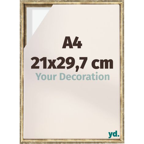 Your Decoration - Cadre flottant - Or Antique - Cadre en caisse américaine pour toile sur chassis - MDF - Lyon (1/5)