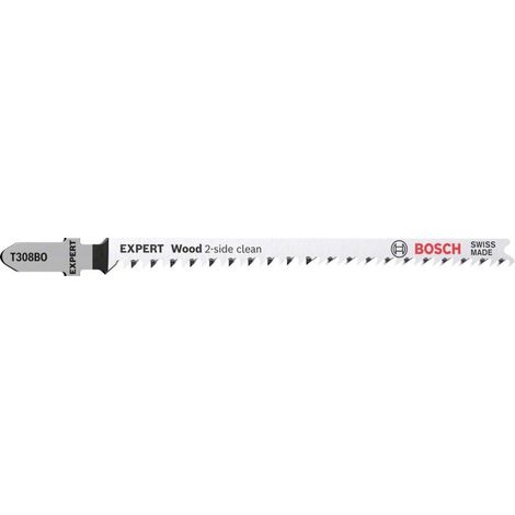 Bosch Accessories 2608901712 EXPERT ‘WOOD 2-SIDE CLEAN’ T308 BO BLÄTTER 2 St. (1/4)