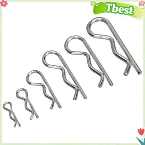 Clip R - Acier Au Carbone - M1 M1.2 M1.5 M1.85 M2 M2.5 - Pour Fixation Câbles Électriques et Mécaniques - 100 Pièces (1/5)