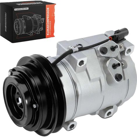 Compresseur de climatisation, diamètre de poulie 105 mm, ID du compresseur 10S17C, réfrigérant R134a, tension nominale 12 V, quantité d'huile 150 ml (1/5)
