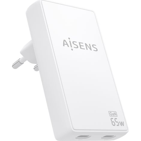 Cargador de Pared Aisens ASCH-65W2P077-W Blanco 65 W