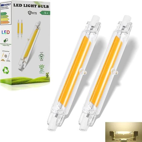 R7S LED 118mm Dimmbar 20W, R7S LED 118mm Lampen Ersatz für 200W Halogen Leuchtmittel, Led R7s Glühbirne Naturweiß 4000K 2000LM Kein Flackern, 360°Abstrahlwinkel, 2er Pack (1/5)