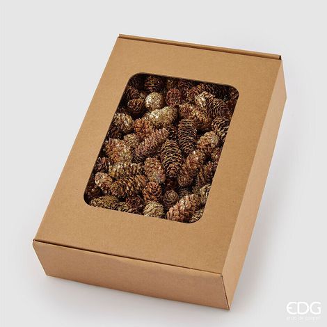 EDG Enzo De Gasperi Pigna di Natale Picea Oro H4 cm – Decorazione Natalizia (1/2)