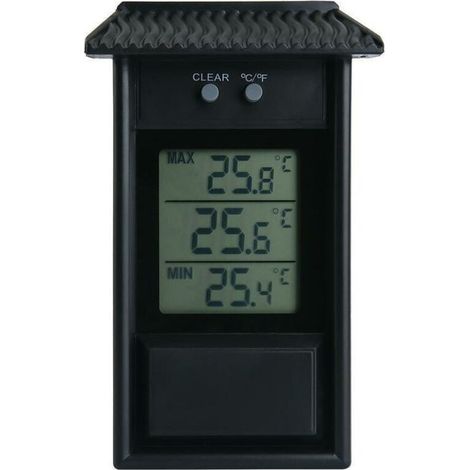Thermomètre Électronique Extérieur Thermomètre Extérieur Thermohygromètre Électronique Étanche Réfrigérateur Thermomètre Taille Température Valeur Mémoire Fonction 13.2x8x3 (Cm) Noir 1pc (1/3)